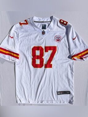 Kansas City Chiefs Travis Kelce #87 White Jersey Men’s XL